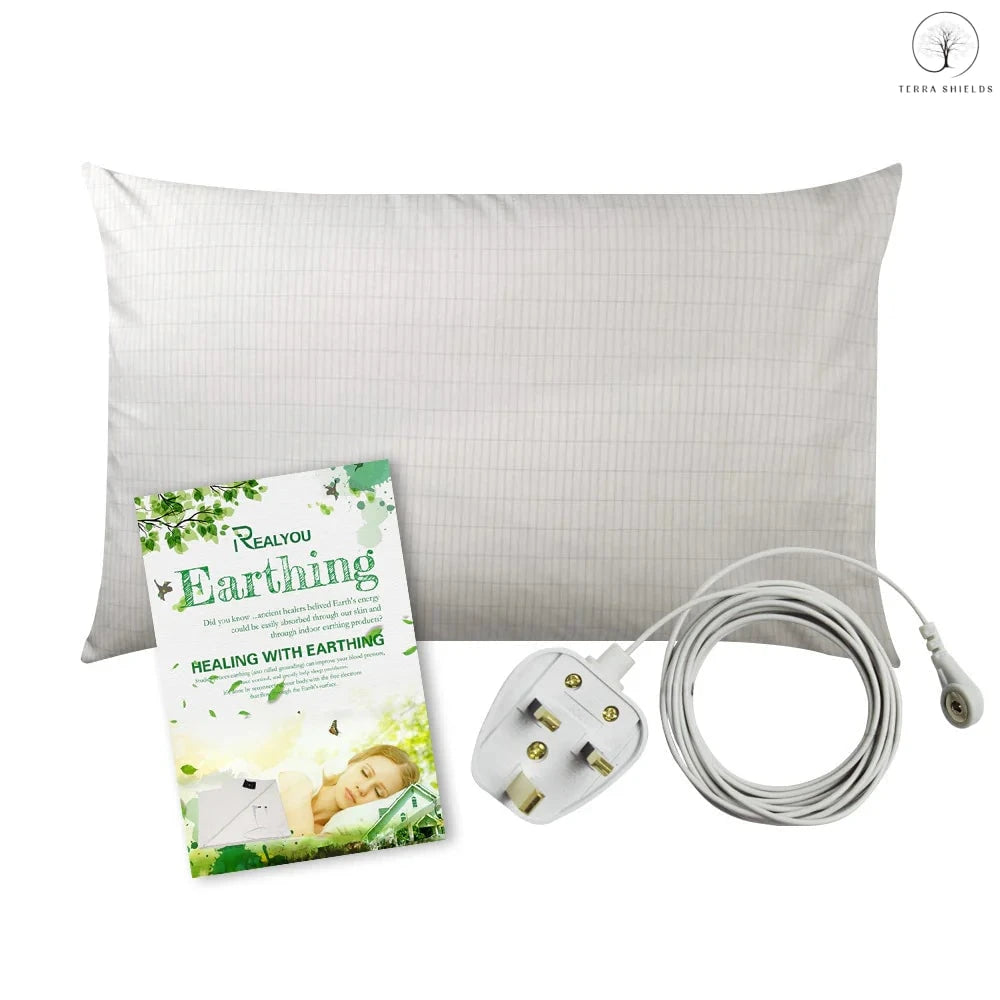 TerraShields™ Grounding Pillow Case (White)